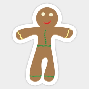 Gingerbread man cookie Sticker